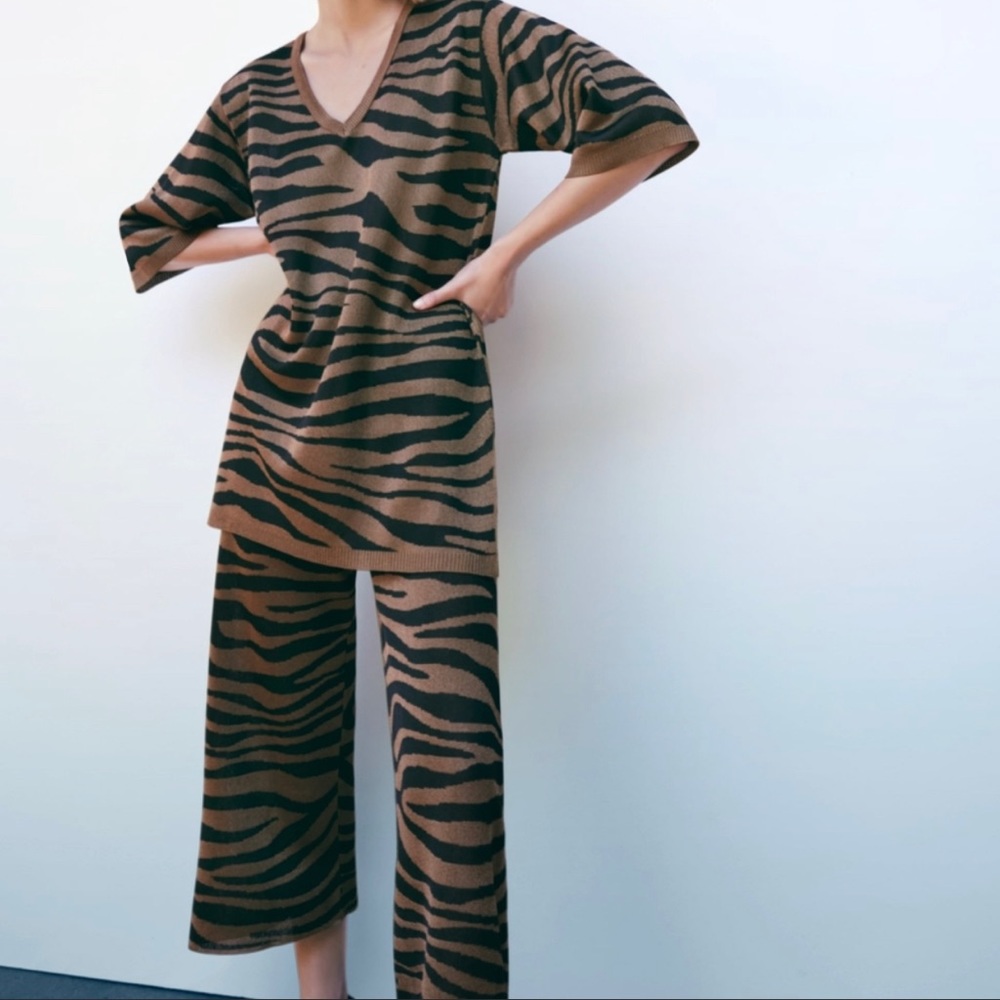Zara animal print Tunic